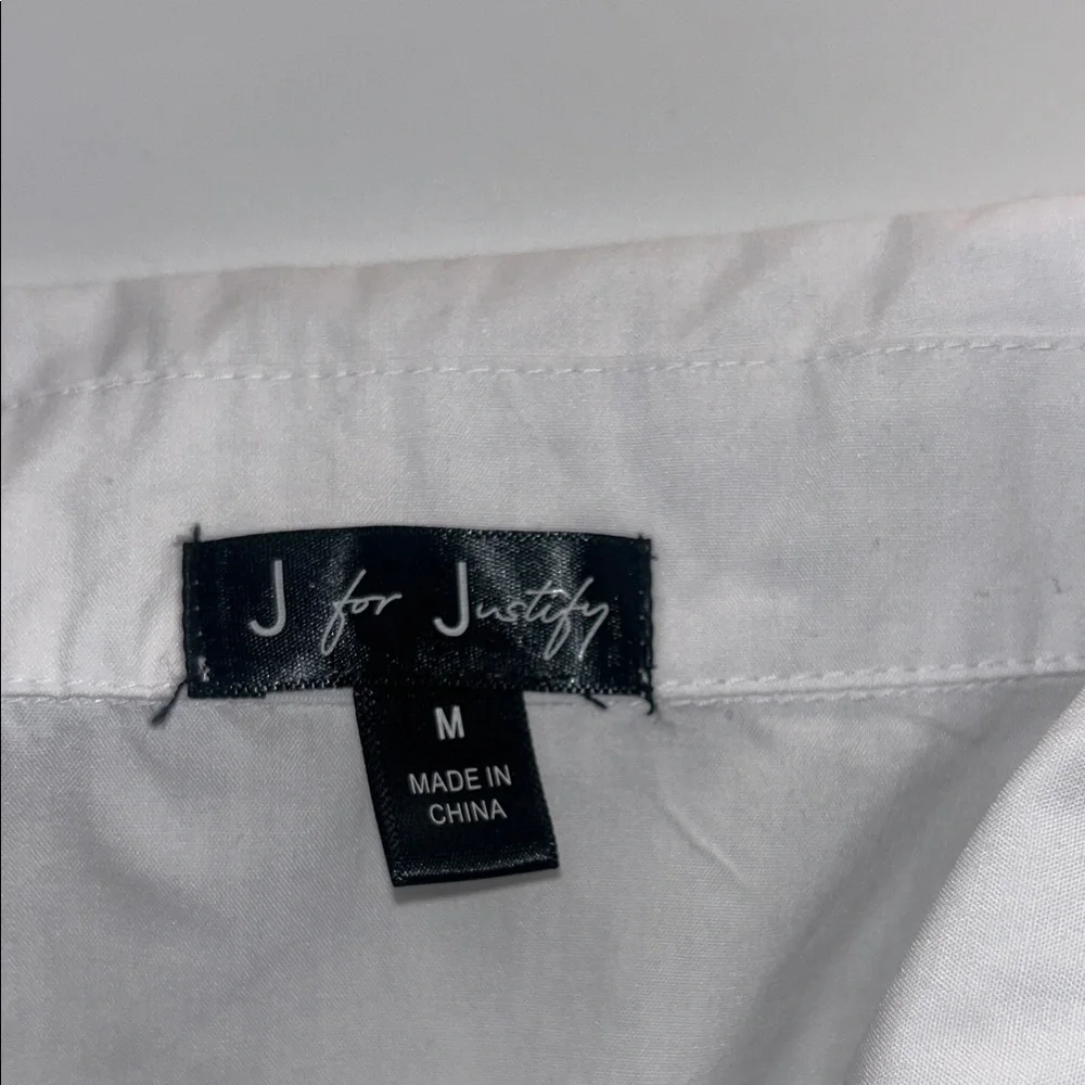 J for Justify Crisp White Button-Down Shirt - Picture 8 of 13